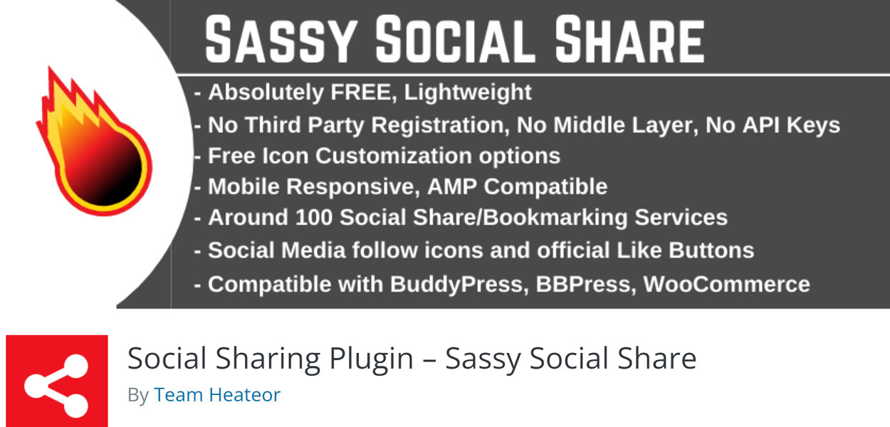 اشتراک‌گذاری مطالب سایت با پلاگین Sassy Social share
