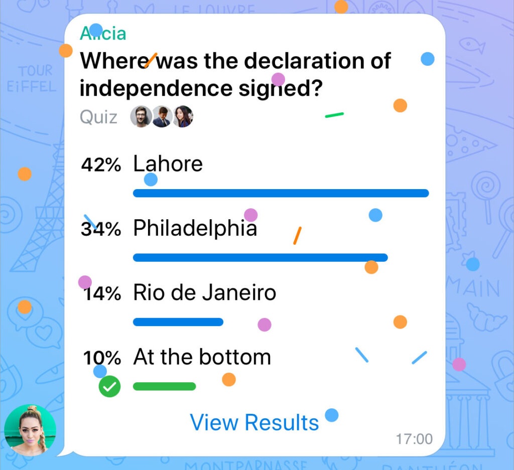 ساخت Quiz در تلگرام کانال های فروشگاهی
