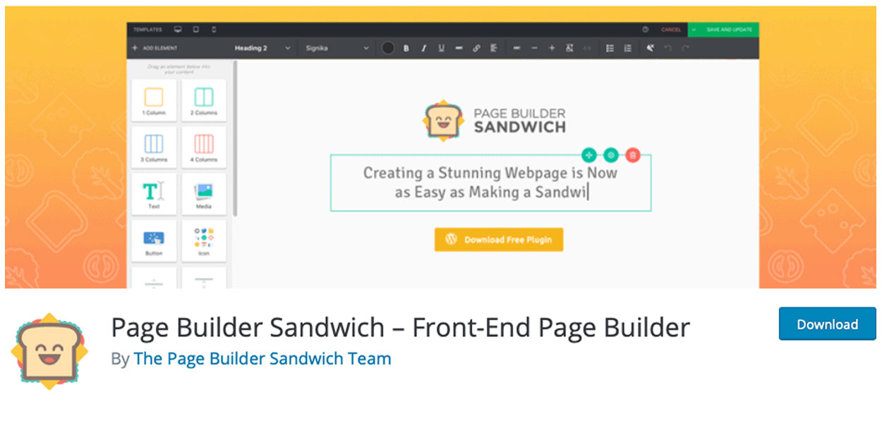 آشنایی با افزونه صفحه‌ساز Page Builder Sandwich