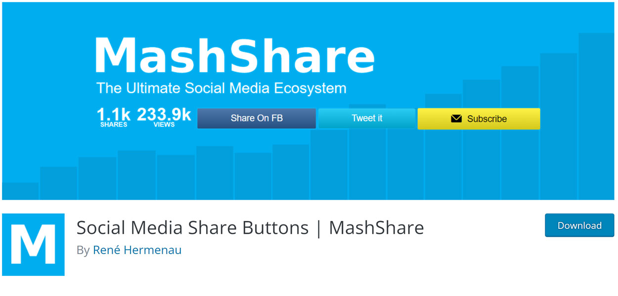 پلاگین MashShare برای اشتراک‌گذاری محتوا