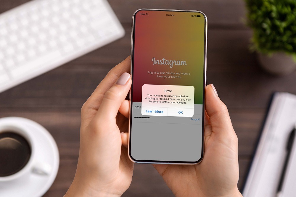 عدم رعایت قوانین اینستاگرام